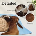 thumbnail image 3 of Brown Cows Pillow Covers King, Country Elegant Farmhouse Modern Art Soft Brushed Microfiber Breathable Throw Pillow Covers, Decorative Pillowcase with Zipper for Couch Sofa Bedroom 20"x36", 3 of 9
