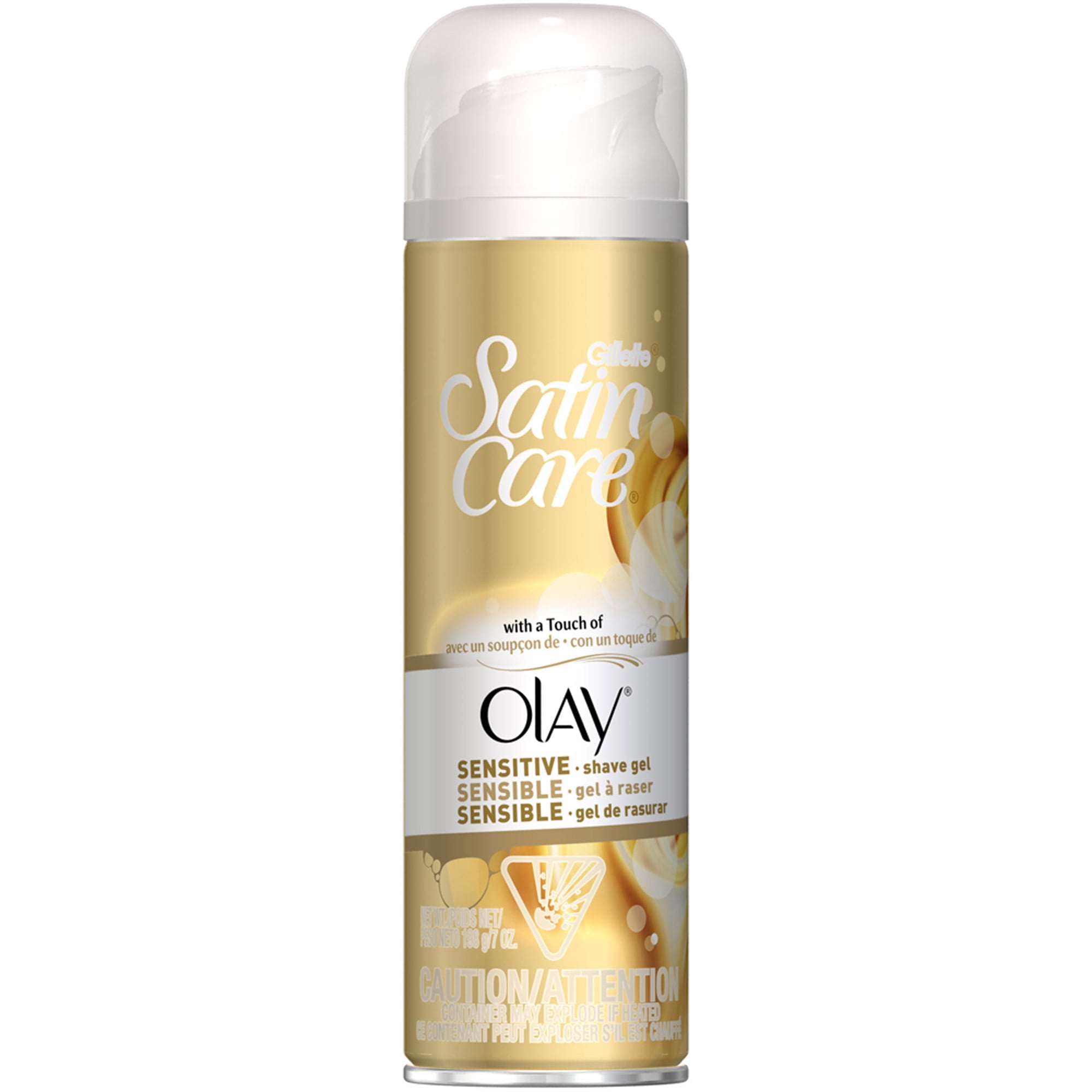 P & G Gillette Satin Care with a Touch of Olay Shave Gel, 7 oz