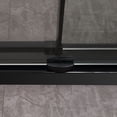 thumbnail image 5 of Yiwa Frameless Shower Door, 60" Widthx76"Height 3/8"(10mm) Clear Tempered Glass Door With Waterproof Seal Strip, Stainless Steel Hardware, Matte Black, 5 of 6