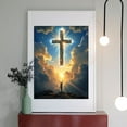 thumbnail image 2 of Diamond Art Kit for Adults, Radiant Cross Person Sunset Clouds Diamond Painting for Adults Beginners, DIY Diamond Art Painting Kits, 5D Diamond Painting Crafts for Home Decor 12x16 Frameless, 2 of 7