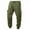 Army Green, variant on Dxzfnsa Winter Warm Pant for Mens Winter Fleece Pants Sherpa Lined Active Running Pants Elastic Waist Jogger Pants