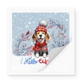 thumbnail image 2 of Hello Winter Beagle Smiling in Red Scarf Hat Welcome Christmas Vinyl Sticker Beagles Dog Lover Gifts Idea Waterproof Decal Art Decor - 00017, 2 of 5