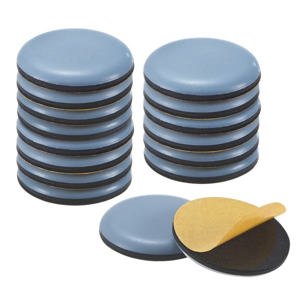 Uxcell 16 Paquete de Deslizadores para Muebles 1.6" Diámetro Almohadilla de Politetrafluoroetileno Autoadhesiva