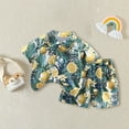 thumbnail image 5 of JLFKNG Summer Toddler Boys Short Sleeve Coconut Tree Printed Tops Shorts 2PCS Outfits Sets For Kids Clothes Sets Lovely Loose Fit Beachwear, 5 of 5