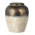 thumbnail image 2 of CC Home Furnishings 16" Bronze and Beige Large Ceramic Wide Mouth Candia Vase, 2 of 5