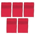 thumbnail image 1 of Chendee 5 Pcs Korean Italy Asian Exfoliating Bath Washcloth Body Scrub Shower Soft Towel,Rose Red, 1 of 9