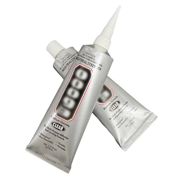 SHAGUOZHOU 1pc New Packaging Upside Down E 6000 Jewelry Glue Clear Rhinestone Inlay Glue Pendant 3.7 Fl Oz(110ml) Craft Glue With Precision Tip Polyurethane Foam Clear Epoxy Glue