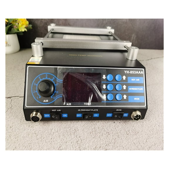 853AAA 1350W Soldering Iron Hot Air Gun Soldering Station Soldering Station BGA Rework Station Preheating Station PCB