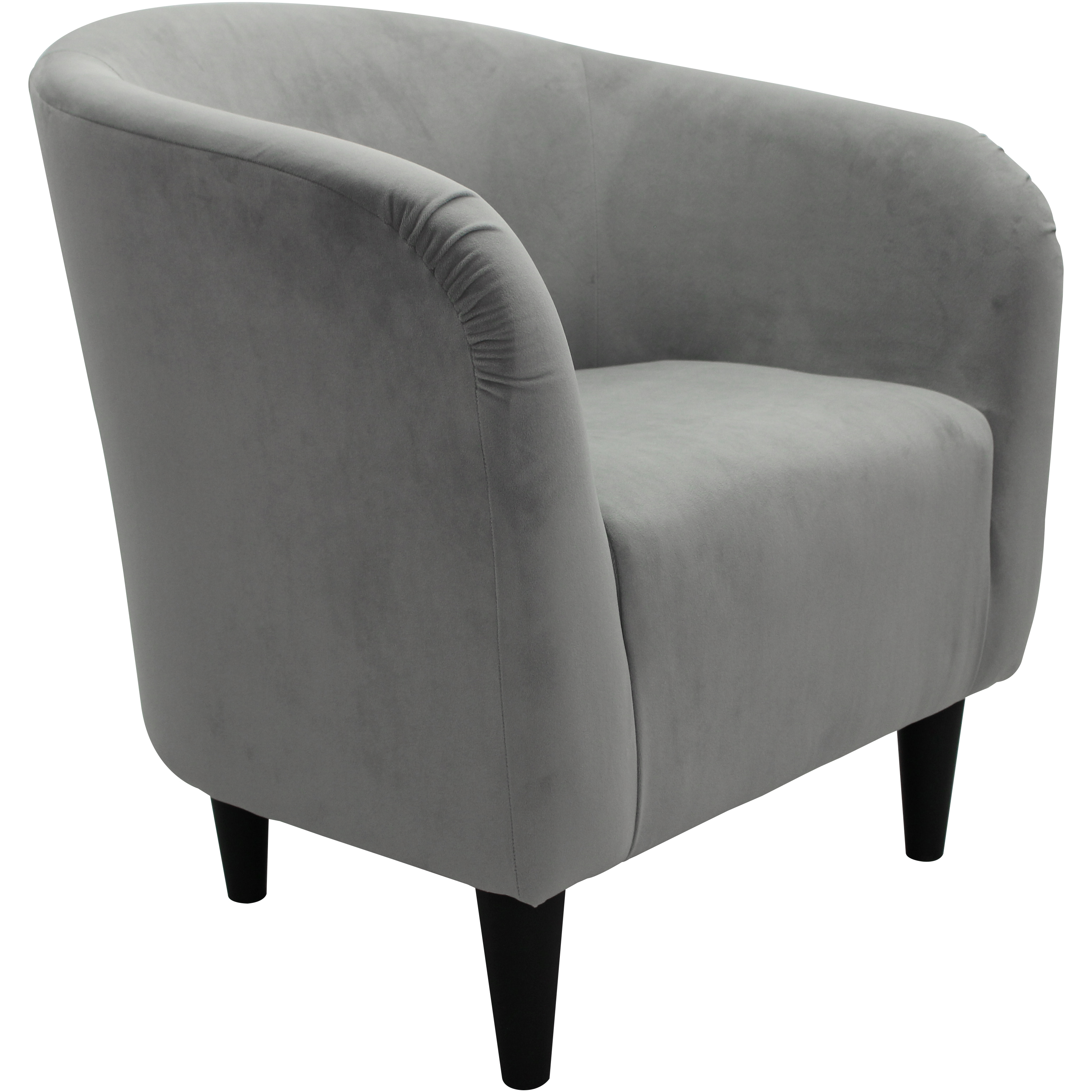Mainstays Microfiber Tub Accent Chair, Dove Gray - image 3 of 8