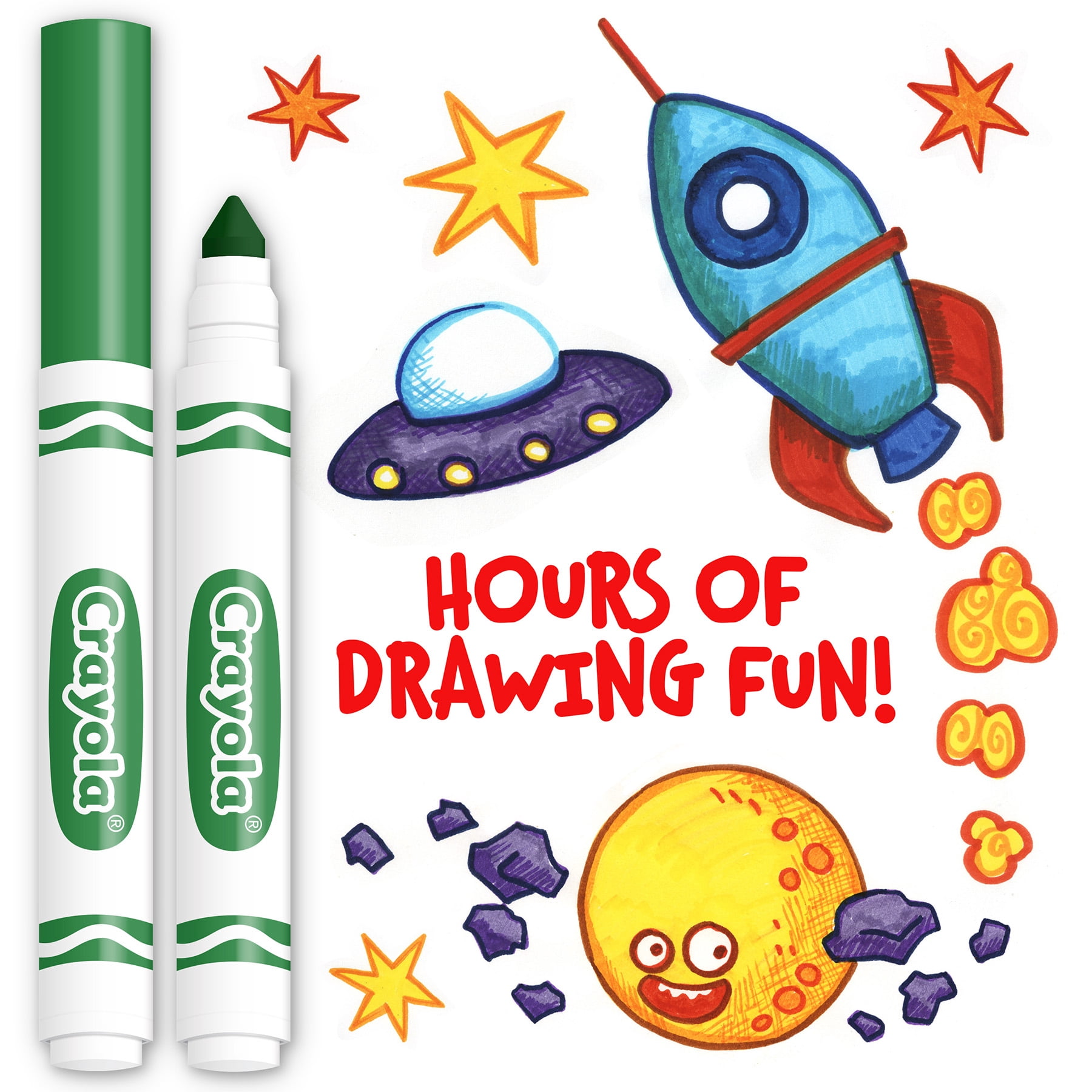 Crayola Bulk Markers, Conical Tip, Green, 12 Per Pack, 3 Packs