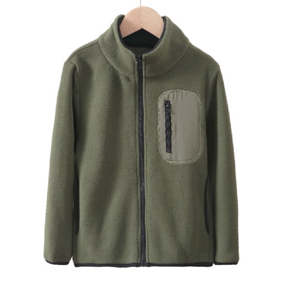 Ytdscs Veste en Polaire pour Enfants Garçons Filles Manches Longues Unisexe Automne Hiver Manteaux Jeunesse Sweat Léger Chaud pour 5-15 Ans