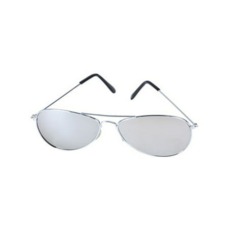 Mirror Lens Aviator Police Sunglasses Top Gun Glasses