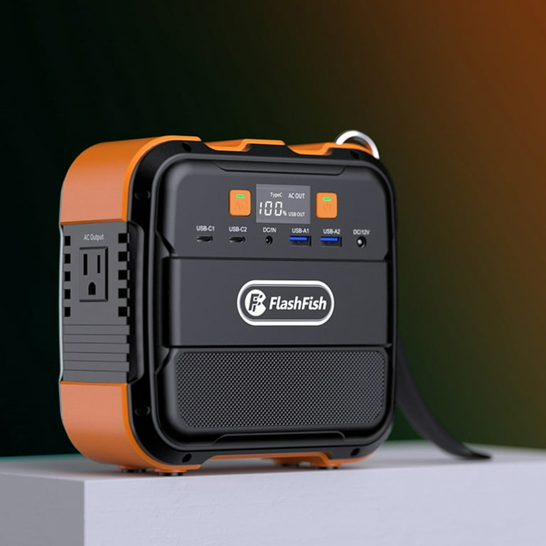 Flashfish Portable Power Station, 98Wh 26400mAh Lithium