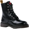 thumbnail image 3 of GLOBALWIN Lace-Up Black Faux Fur Lined Winter Combat Boots Womens 6M, 3 of 7