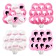 thumbnail image 2 of 1 juego de globos de látex de color rosa y blanco con temática de Barbie para decoración de fiestas de cumpleaños de adultos, bodas y princesas, 2 of 5
