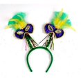 thumbnail image 1 of DDI 682087 Mardi Gras Mask with Feathers Boppers Case of 12, 1 of 1
