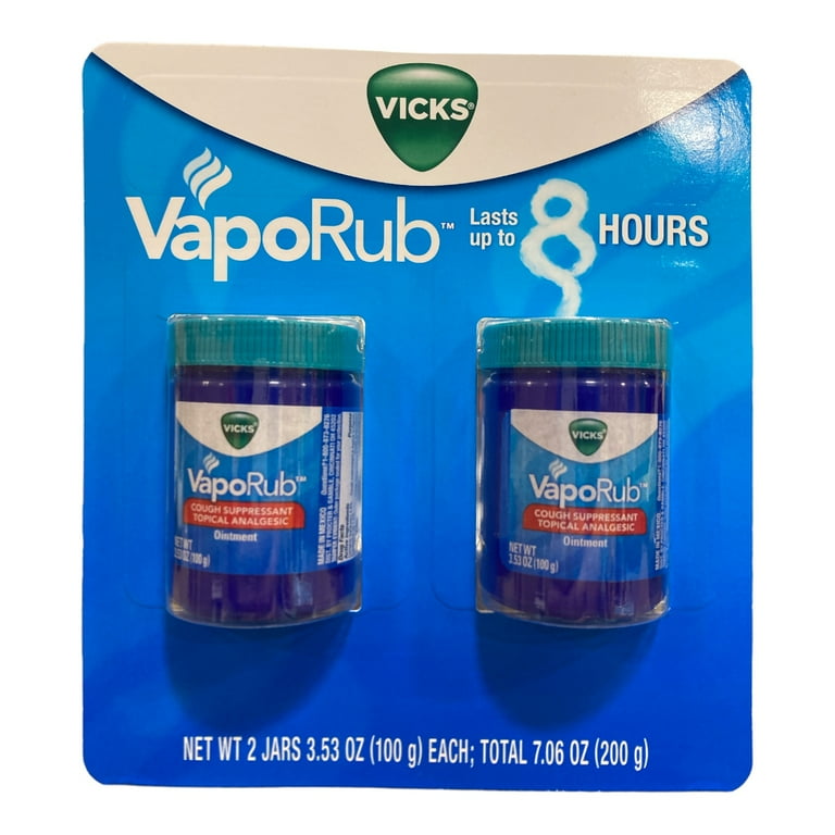 Vicks VapoRub Cough Suppressant Topical Analgesic Ointment (3.53