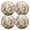 Orange, variant on Ryvnso Birds with Flowers Round Plate Mats Dining Table Placemat Set of 4 for Holiday Decoration