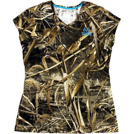 Women's Short Sleeve Camo Hunting Tshirt, Max 5