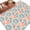 Mint Green Peach Pink, variant on 6'x9' Area Rugs, Teal Orange Indoor Outdoor Area Rug for Living Room Bedroom, Modern Tie Dyeing Contemporary Abstract Art Washable Bathroom Rugs Kitchen Floor Carpet Mats Home Decor Aesthetic