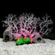 thumbnail image 3 of Adorno de árbol de coral para acuario, plantas y pecera, color vivo y atractivo. rojo blanco, 3 of 6