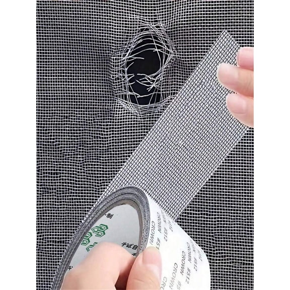 Self-Adhesive Mesh Window Repair Tape, Waterproof & Tear-Resistant Patch for Screens & Cloth
