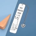 thumbnail image 3 of Cat Bookmark, Gifts for Cat Lovers, Funny Bookmarks for Book Lover Bookish, Book Markers for Women, Back to School, Cat School Supplies, Book Club Gifts, Bookworm Cat Lover Birthday Christmas Gifts, 3 of 5