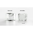 thumbnail image 4 of Crystal Clear Ice Cube Maker Tray - Eight 2 Squares Ice Cube Mold, 4 of 6