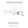 thumbnail image 4 of Swimming Earplugs Silicone Waterproof Noise Reduction Sleeping Swimming Bath Protection, 4 of 5