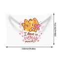 thumbnail image 3 of Ramiter Valentine's Day Background Cloth Party Decoration Cartoon Tapestry Scene Layout Props Love Hanging Cloth Astronomy Tapestry, 3 of 4