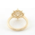 thumbnail image 4 of solitaire jewels 2CT Princess Moissanite Art Deco Engagement Ring For Women, 14K Yellow Gold, 4 of 5