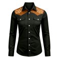 thumbnail image 6 of Western Cowboy Shirts for Men Long Sleeve Casual Collared Button Down Dress Shirt Mens Country Shirts, 6 of 6