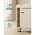 thumbnail image 5 of SONGMICS Storage Ottoman, Storage Chest Bench with Legs, End of Bed Bench with Safety Hinges, Pull Tab, Linen-Look Fabric, Summer Sand, 5 of 7