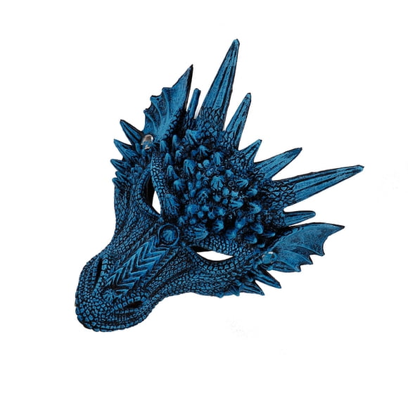 Máscara de Fiesta Bewildely con Forma de Dragón Azul para Halloween