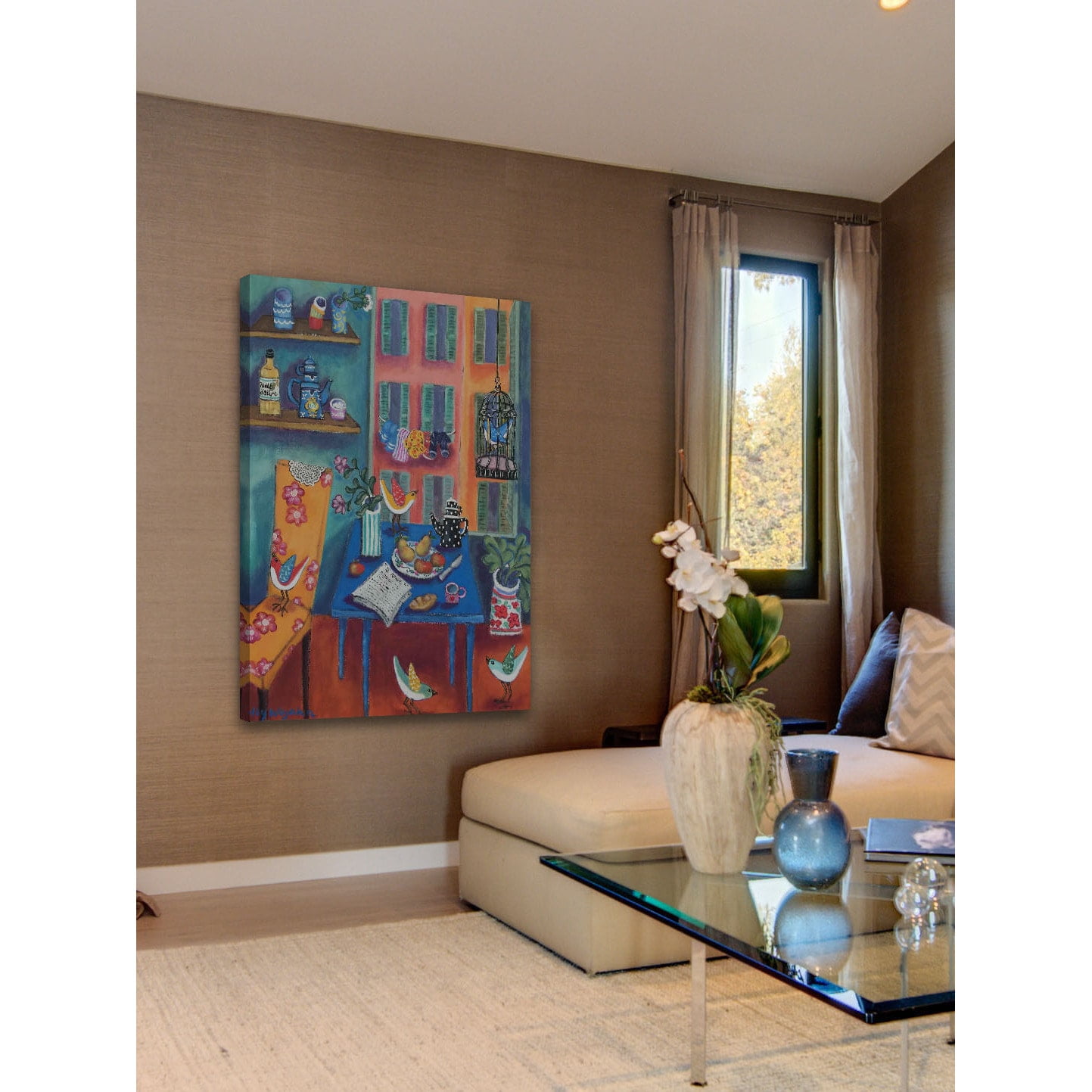 "Menton Interior" Painting Print on Canvas
