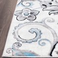 thumbnail image 4 of Home Dynamix Boho Odesa Runner Area Rug 1'6"x7'2", Ikat Ivory/Blue, 4 of 4
