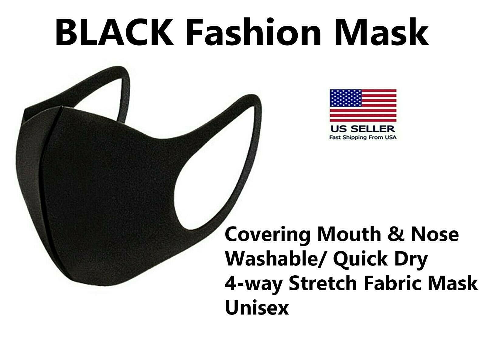 Reusable Washable Polyester Face Covering Mask Water Resistant For Men