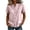 Pink, variant on Gauze Tops for Women Short Sleeve Button Down Shirts Crewneck Casual Dressy Blouse Summer Work Clothes Teacher Outfits Blue Medium