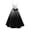 White, variant on JFHHQ Relaxed Silhouette Solid Dress Women's Flared Sleeveless Tunic Dress with Gothic Print for Halloween Party and Wedding Guest XXL Black