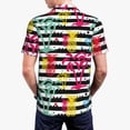 thumbnail image 6 of Cauagu Trendy Colorful Pineapples Print Men's Polo Shirts, Short-Sleeve Polo Shirts for Men Performance Golf Shirt Athletic Casual Collared T-Shirt-Small, 6 of 8