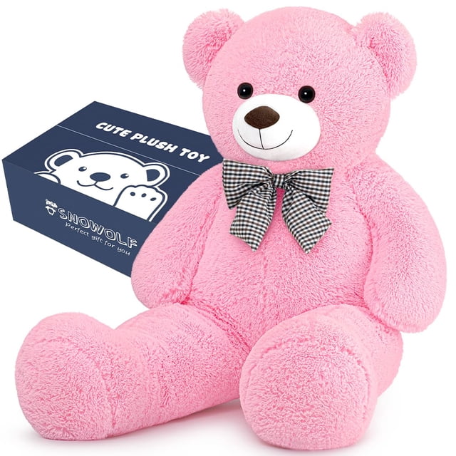Oso de peluche gigante rosa Toy Snowolf, 120 cm, felpa suave y 2,5 kg