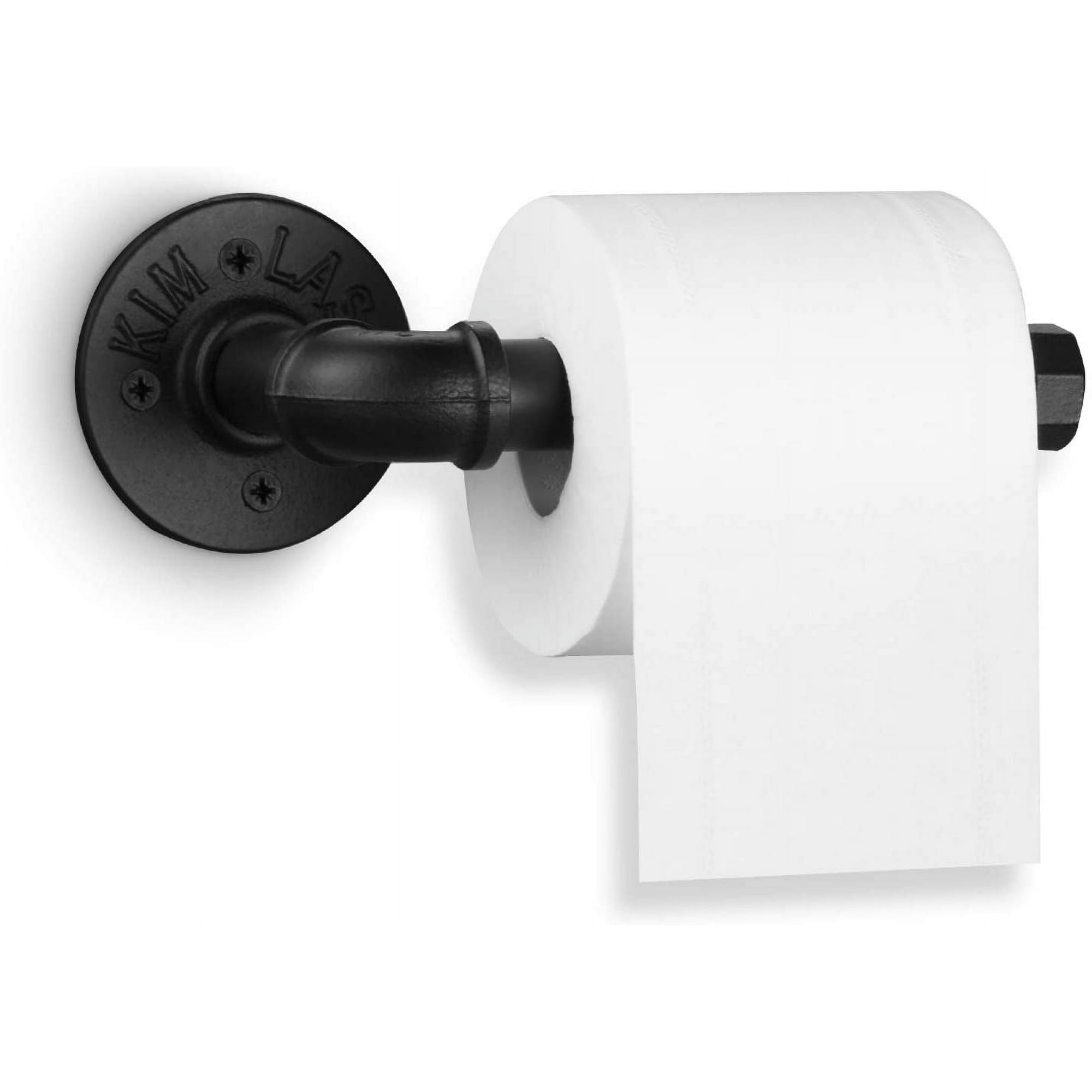 Industrial Pipe Toilet Paper Holder DIY Heavy Duty Vintage Rustic Iron Roll Paper Wall Mounted Towel Holder with Hardware for Bathroom Walmart