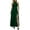 Green, variant on Women Split Sleeveless Slim Fit Ruffle Long Dress Evening Dress