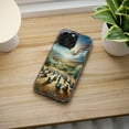 thumbnail image 5 of DistinctInk Hybrid (Acrylic / TPU) Clear Slim Fit Case for Apple iPhone 15 PLUS (6.7" Screen) - "Amygdala: Basking in Middle-Eastern Tranquility", 5 of 8