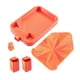 thumbnail image 1 of Bandeja organizadora de cuentas para arte de diamantes, contenedor de almacenamiento fácil de usar, clasificador de arte y manualidades dorado y rojo, 1 of 9