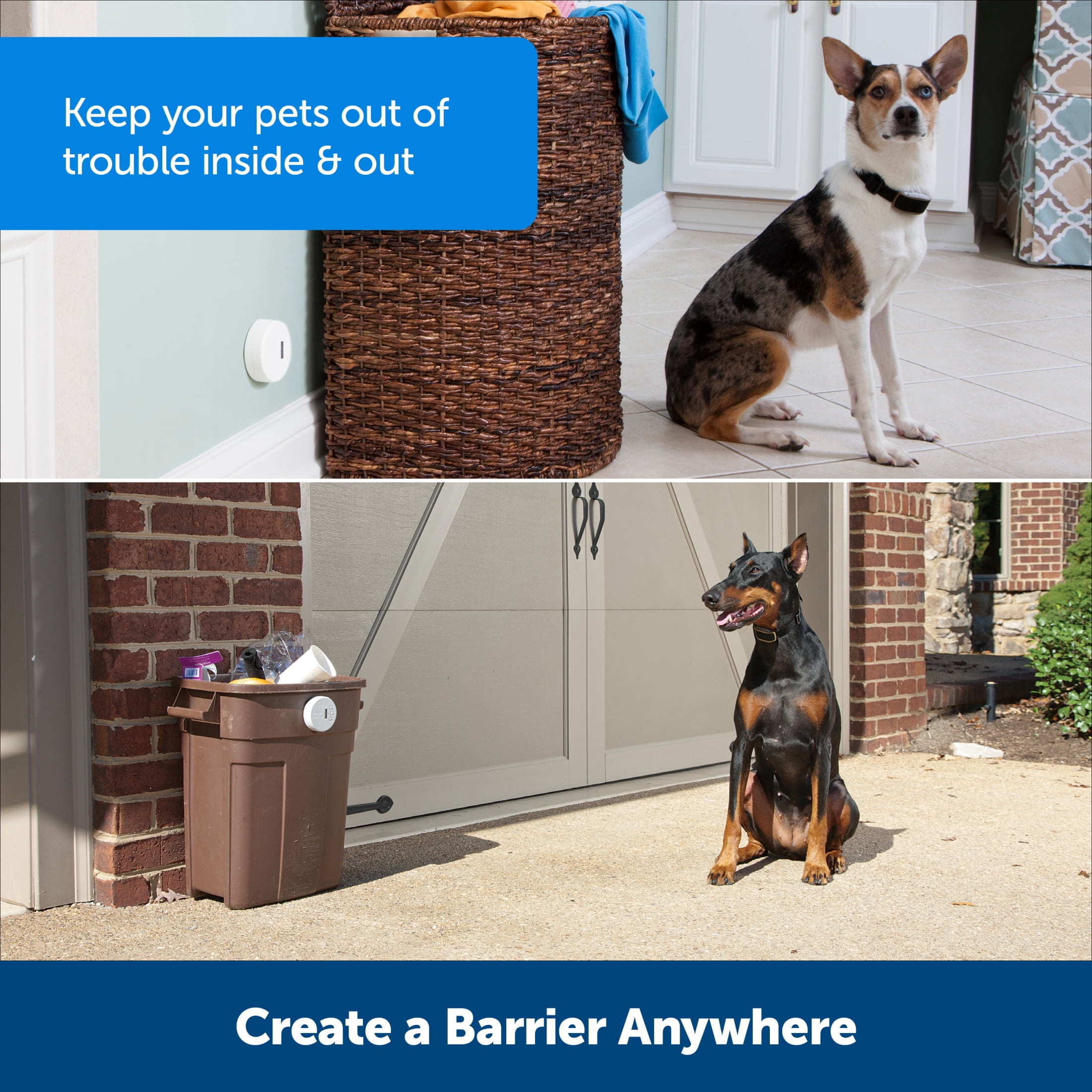PetSafe Pawz Away Mini Pet Barrier for Cats and Dogs, Adjustable, Waterproof