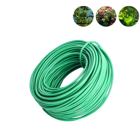 Green Twist Garden Ties,Durable Flexible Plant Tie,0.1"x32.81ft Portable Vines Organizing Supply for Tomatoes,Vegetables Climbing,1pack