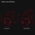 thumbnail image 5 of 28mm 22mm Handle Bar Clamp Motorcycle Handlebar Riser Mount for Honda- Durable, 5 of 5