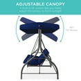 Best Choice Products 3Seat Outdoor Converting Canopy Swing Glider