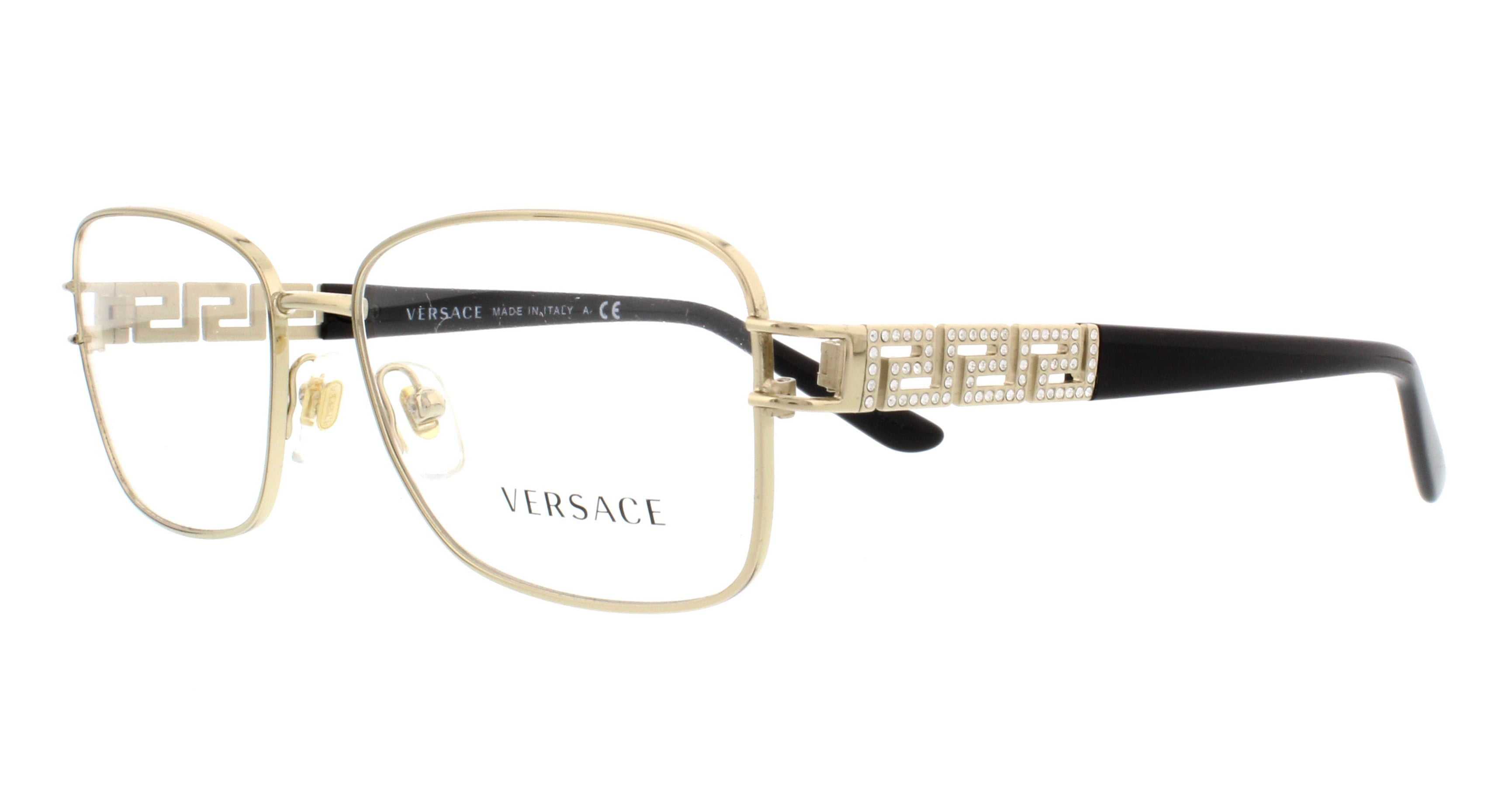 versace eyeglasses gold frames